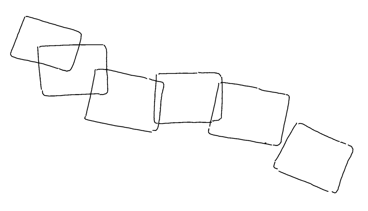 drawing of a giant walking through New York City